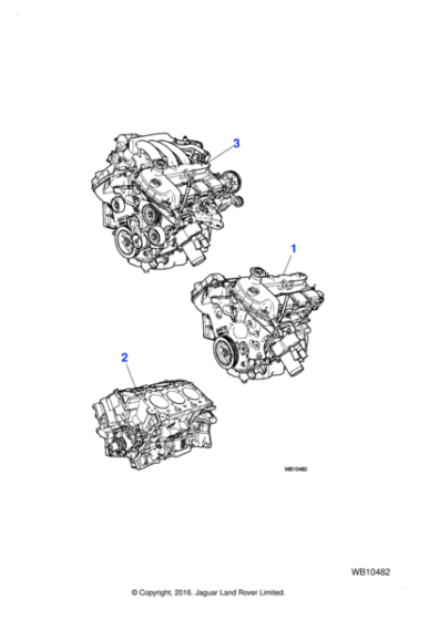 AJ83079 - Jaguar Complete engine