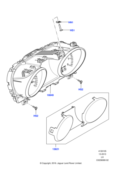 LR083973 - Land Rover Instrument Cluster - Dash | Jaguar Land Rover ...