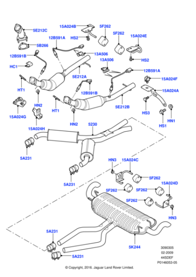 WCD501690 - Land Rover Catalytic Converter