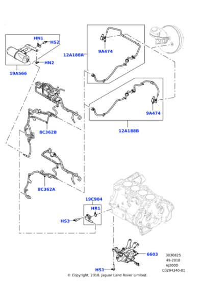 LR117469 - Land Rover Hose