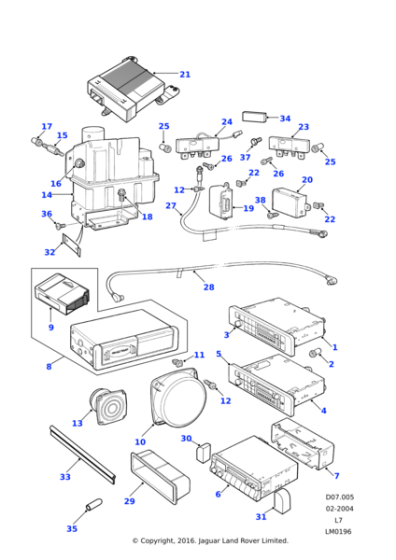 AMR2890 - Land Rover Speaker-front & rear single cone