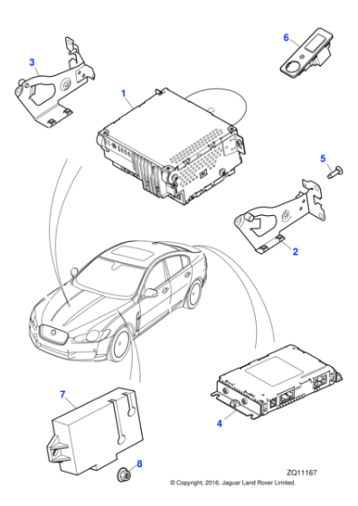 C2Z31839E - Jaguar Information and entertainment module