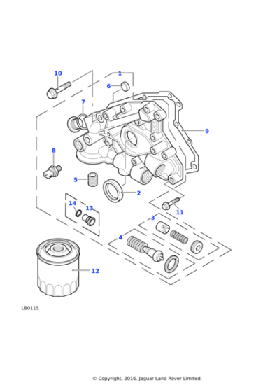 LPF101200 - Land Rover Pump assembly-engine oil