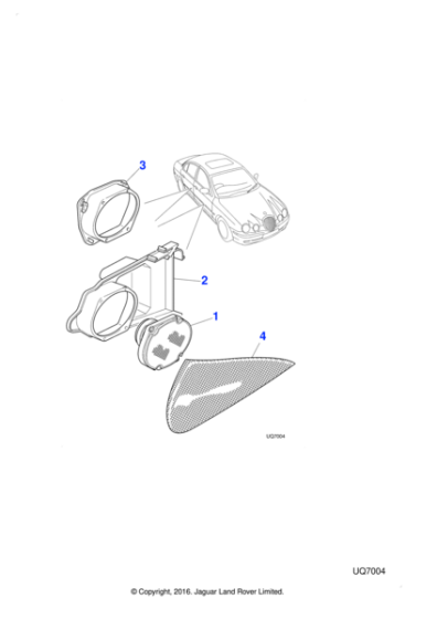 XR818719 - Jaguar Loudspeaker bracket