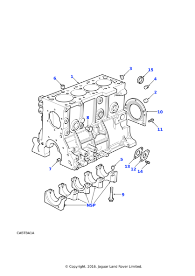 12H4547L - Land Rover Dowel-ring