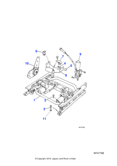 BBC7032 - Jaguar Recline mechanism