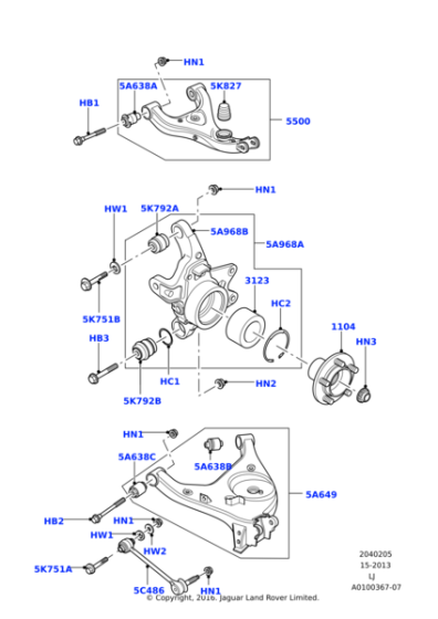 RYP000081 - Land Rover Bolt