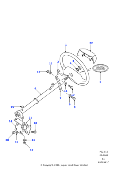 ANR1972 - Land Rover Wheel assembly-steering