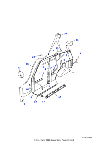 390049 - Land Rover Stiffener