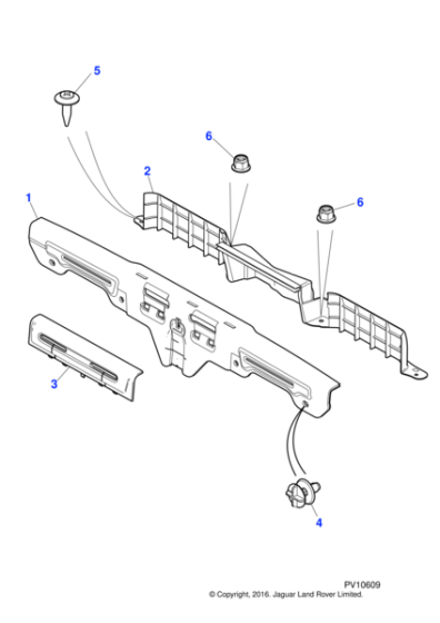 C2S9354020 - Jaguar Trim pin