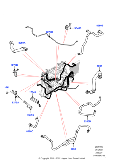 LR131378 - Land Rover Hose