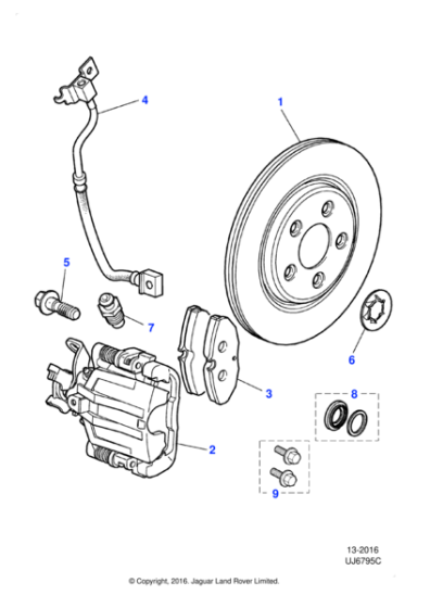 JLM21462 - Jaguar Brake caliper