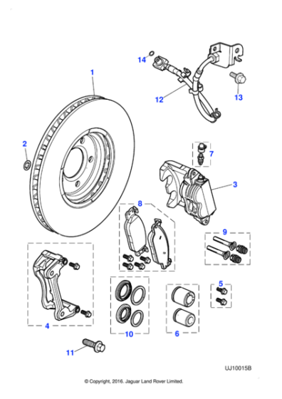 C2C12071 - Jaguar Caliper housing