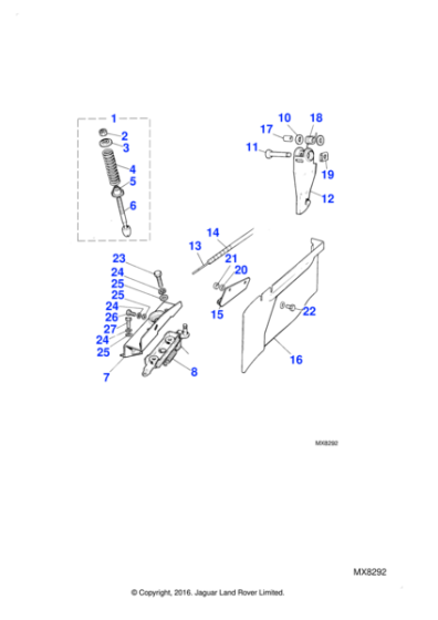 12183 - Jaguar Spring retainer