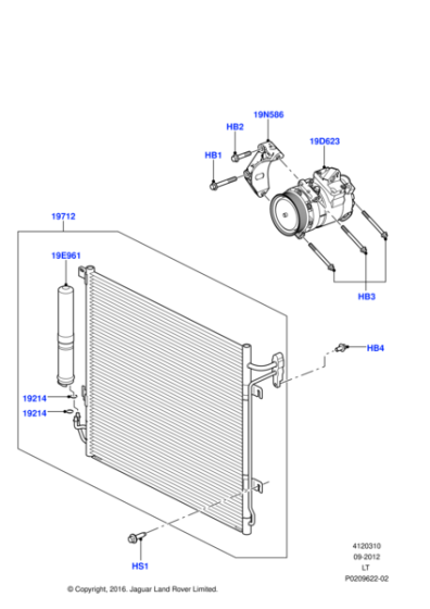 LR018405 - Land Rover Condenser