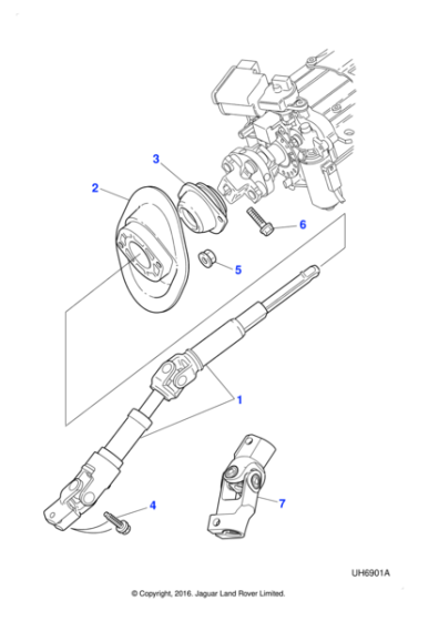 C2C2918 - Jaguar Flange head bolt