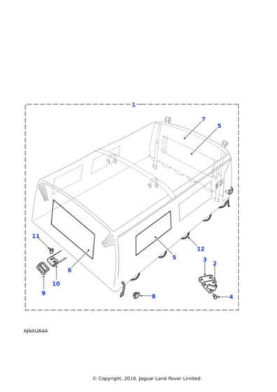 304797 - Land Rover Hook-rope