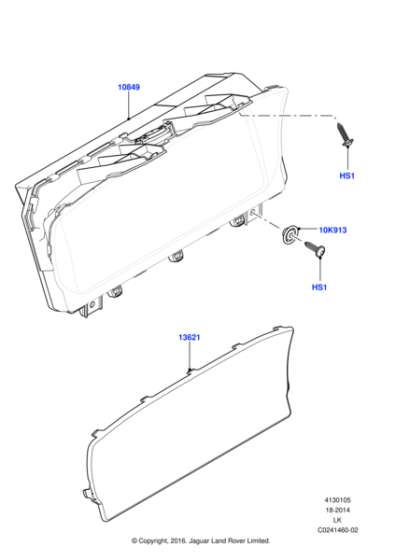 LR139323 - Land Rover Instrument Cluster - Dash