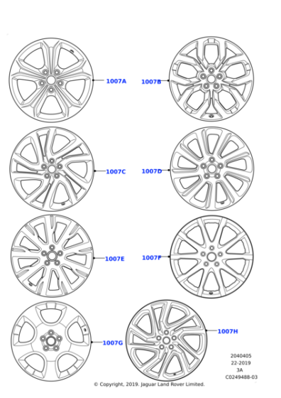 LR073531 - Land Rover Wheel
