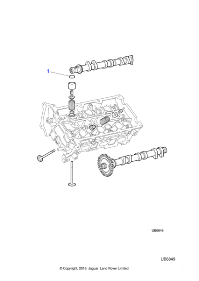 XR85242 - Jaguar Tappet adjustment shim