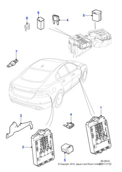 XR86386 - Jaguar Fuse
