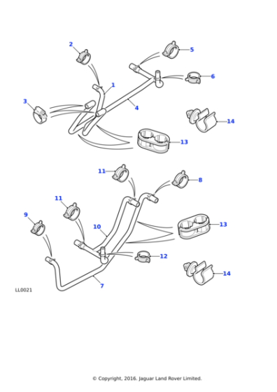 AWR6235 - Land Rover Hose-heater-inlet