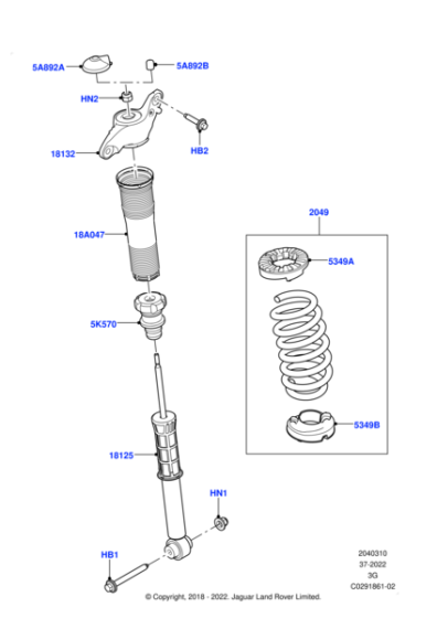 LR135147 - Land Rover Shock Absorber