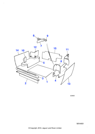 C87379 - Jaguar Nyloc nut