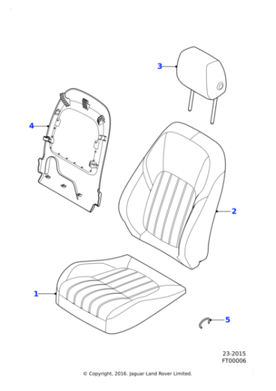 T2H34748PVJ - Jaguar Headrest