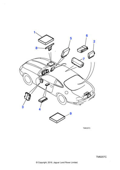 LJE2160AB - Jaguar Seat control module
