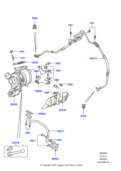 LR006644 - Land Rover Pipe - Oil Feed