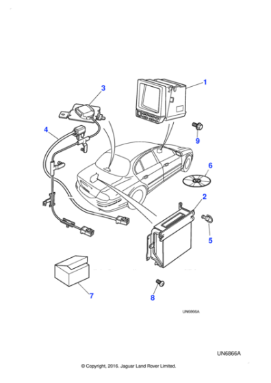 XR813967 - Jaguar Navigation module