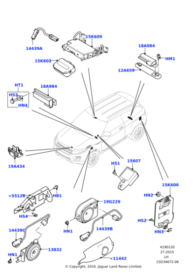 LR053183 - Land Rover Sensor