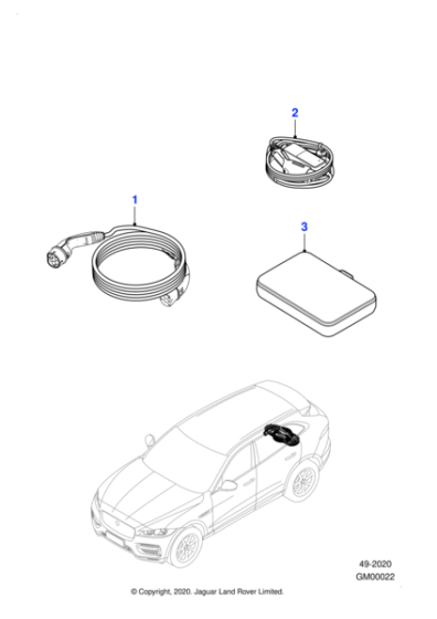 T4K13028 - Jaguar Battery charging cable