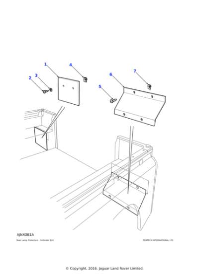 EYF500050 - Land Rover Washer-Plain