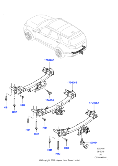 LR139567 - Land Rover Towbar