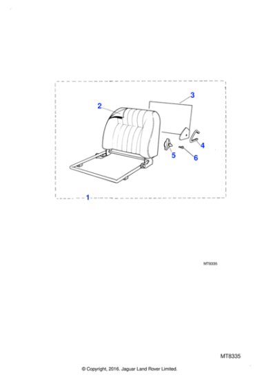 BCC6340JF - Jaguar Seat squab