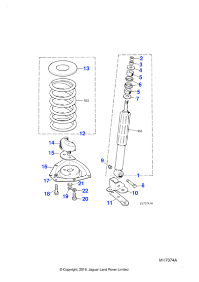 NT606041J - Jaguar Locking nut