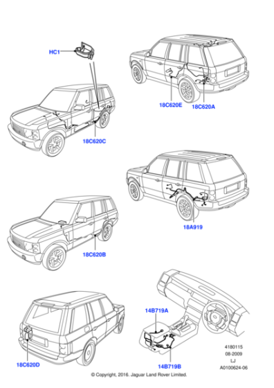 XVB0000022 - Land Rover Wiring