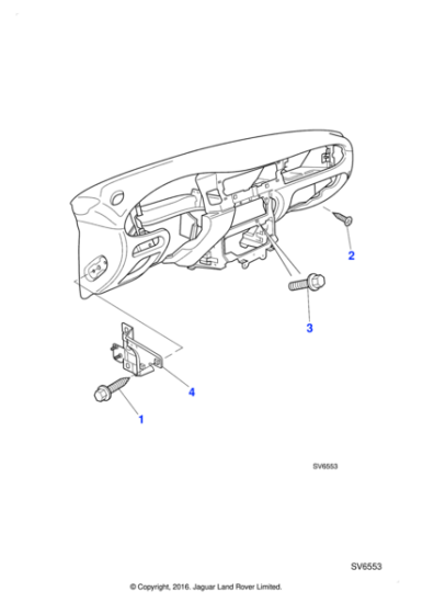 JZS100143 - Jaguar Torx flange head screw
