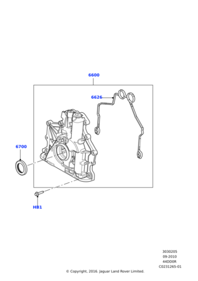 LR089143 - Land Rover Pump - Oil