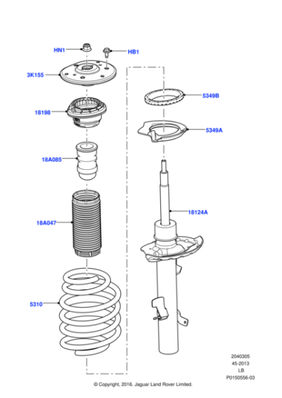 LR032898 - Land Rover Spring - Suspension - Front