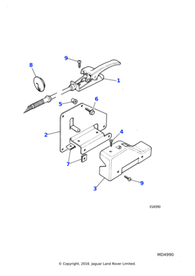 BCC6624 - Jaguar Flanged head screw