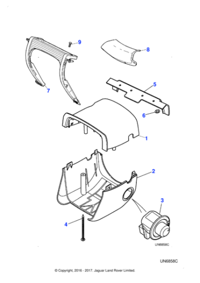 XR81132 - Jaguar Column adjust switch