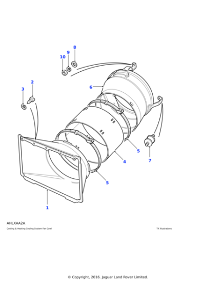 ESR2308 - Land Rover Cowl-cooling system fan