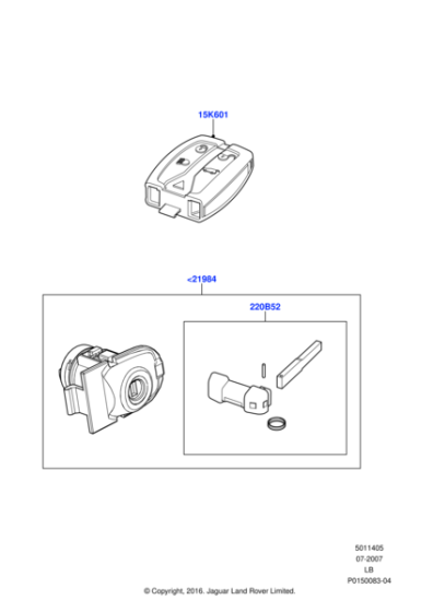 LR013005 - Land Rover Remote Control System