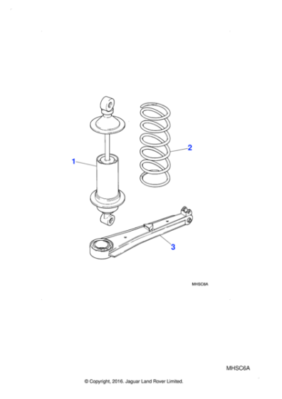 SPC1010 - Jaguar Suspension damper
