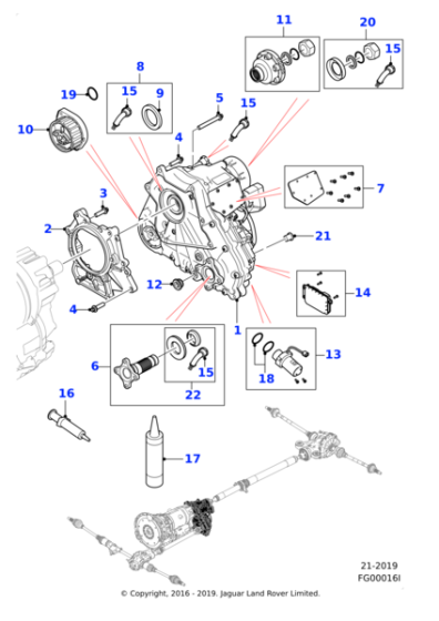 T4N30065 - Jaguar Transfer drive assembly