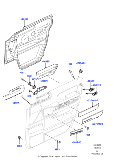 LR028127 - Land Rover Insert