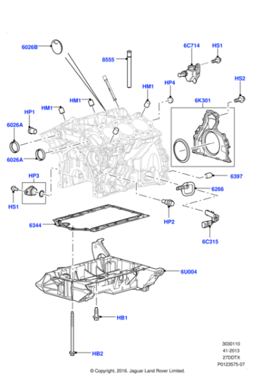 1354249 - Land Rover Sensor - Crankshaft Position - Cps